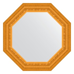 Зеркало в багетной раме, сусальное золото 80 мм, 59x59 см