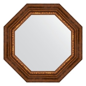 Зеркало в багетной раме, римская бронза 88 мм, 61x61 см