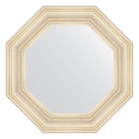 Зеркало в багетной раме, травленое серебро 99 мм, 64x64 см