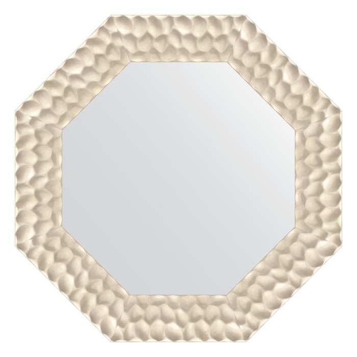 Зеркало в багетной раме, перламутровые дюны 89 мм, 61x61 см