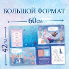 Активити - плакат с волшебной лупой «Волшебный плакат», двусторонний, А2, Холодное сердце - Фото 2