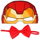 Набор карнавальный маска и бабочка "Железный человек", Мстители - Фото 1