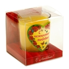 Свеча в стакане "С нежностью и любовью" с ароматом персика - Фото 2
