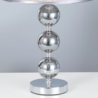 Настольная лампа "Жаклин" Е27 40Вт хром 30х30х50 см RISALUX - Фото 5