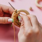 Набор колец для макраме, деревянные, d=3.33/5 см, 3 шт. - Фото 2