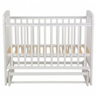 Кроватка детская Polini kids Simple 304, с маятником, цвет белый - фото 13437373
