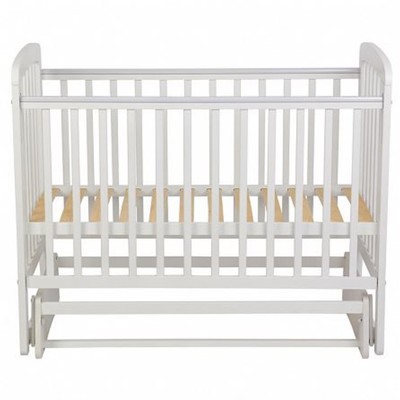 Кровать детская Polini kids Simple 304, с маятником, белая