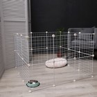 Вольер 24 секции металлический, 210×210×35 см, (звено 35×35 см), белый - Фото 3