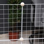 Вольер 24 секции металлический, 210×210×35 см, (звено 35×35 см), белый - Фото 8