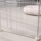 Вольер 12 секций, металлический, 105×105×35 см, (звено 35×35 см), белый - Фото 3