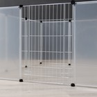 Вольер 12 секций пластиковый, (звено 50×70 см), белый - Фото 5