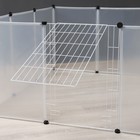 Вольер 12 секций пластиковый, (звено 50×70 см), белый - Фото 6