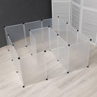 Вольер 24 секции пластиковый, (звено 50×70 см), белый - Фото 2