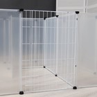 Вольер 24 секции пластиковый, (звено 50×70 см), белый - Фото 4