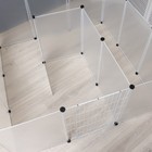 Вольер 24 секции пластиковый, (звено 50×70 см), белый - Фото 5