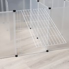 Вольер 24 секции пластиковый, (звено 50×70 см), белый - Фото 6