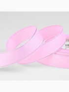 Лента репсовая, с серебряным люрексом, 25 мм, 23±1 м, светло-розовая №004 - Фото 2