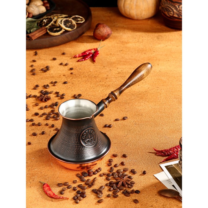 Турка для кофе «Армянская джезва», 690 мл, медь, дно с песком
