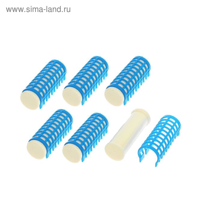 Термобигуди с фиксатором, d=2,3см, 7см, 6шт, цвет МИКС - Фото 1