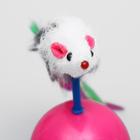 Мышь-неваляшка на шаре, 12 х 5 см, микс цветов - Фото 4