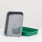 Туалет средний с сеткой 36×26×6.5 см, серый/зелёный - Фото 6