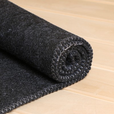 Коврик - лежак для бани и сауны «Мужик №1», 145×50 см, шерсть 30%, полиэфир 70%, «Банная забава»