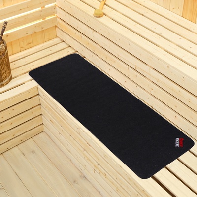 Коврик - лежак для бани и сауны «Мужик №1», 145×50 см, шерсть 30%, полиэфир 70%, «Банная забава»