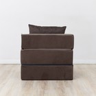 Бескаркасное кресло-кровать «Эссен», ткань велюр, цвет коричневый - Фото 3
