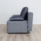 Прямой диван «Бёрн», механизм еврокнижка, велюр, цвет серый - Фото 3