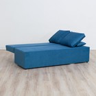 Прямой диван «Бёрн», механизм еврокнижка, велюр, цвет синий - Фото 2