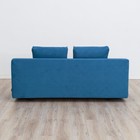 Прямой диван «Бёрн», механизм еврокнижка, велюр, цвет синий - Фото 4