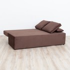 Прямой диван «Бёрн», механизм еврокнижка, велюр, цвет коричневый - Фото 2