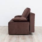 Прямой диван «Бёрн», механизм еврокнижка, велюр, цвет коричневый - Фото 3