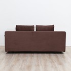Прямой диван «Бёрн», механизм еврокнижка, велюр, цвет коричневый - Фото 4