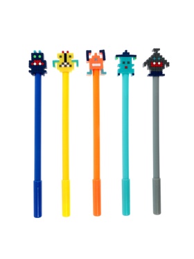 Ручка-прикол «Пиксели», гелевая, МИКС