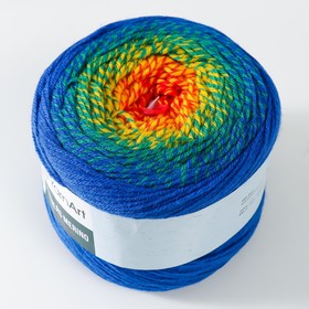 

Пряжа "Flowers Merino" 75% акрил, 25% шерсть 590м/225г (535 радужный)