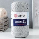 Пряжа "Macrame XL" 100% полиэстер 130м/250г (149 св.серый) 9320827 - фото 10072031