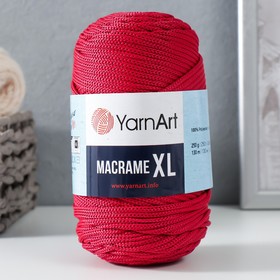 Пряжа "Macrame XL" 100% полиэстер 130м/250г (143 вишня) 9320832