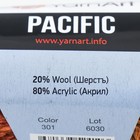 Пряжа "Pacific" 80 акрил, 20% шерсть 200м/50г (301) - фото 9384701