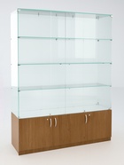 Витрина В 152 ВД, 1520×450×2050, ЛДСП, стекло, ноче гварнери 9352794