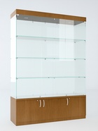 Витрина В 154 ВД, 1520×450×2150, ЛДСП, стекло, ноче гварнери - Фото 2