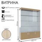 Витрина В 154 ВД, 1520×450×2150, ЛДСП, стекло, цвет дуб сонома - Фото 1