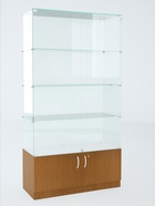 Витрина В 102 ВД, 1020×450×2050, ЛДСП, стекло, ноче гварнери 9352804