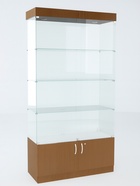 Витрина В 104 ВД, 1020×450×2150, ЛДСП, стекло, ноче гварнери - Фото 2