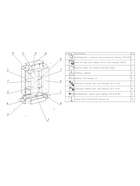 Витрина В 102 Н, 1020×450×1800, ЛДСП, стекло, серая - Фото 3