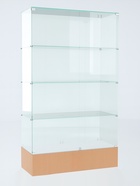 Витрина В 102 Н, 1020×450×1800, ЛДСП, стекло, цвет дуб сонома - Фото 4