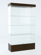 Витрина В 104 Н, 1020×450×1900, ЛДСП, стекло, цвет венге 9352828