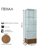 Шкаф пенал «П 52 Н», 520×450×1800 мм, ЛДСП, стекло, ноче гварнери - Фото 2