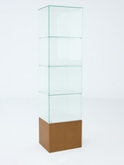 Шкаф пенал «П 52 Н», 520×450×1800 мм, ЛДСП, стекло, ноче гварнери - Фото 3