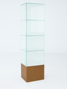 Шкаф пенал «П 52 Н», 520×450×1800 мм, ЛДСП, стекло, ноче гварнери 9352834